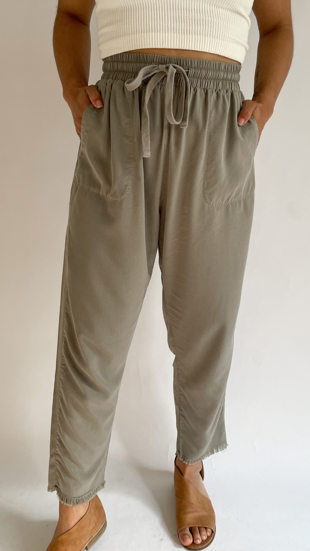 Going Casual Olive Relaxed Pant